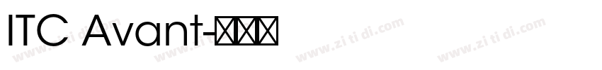 ITC Avant字体转换